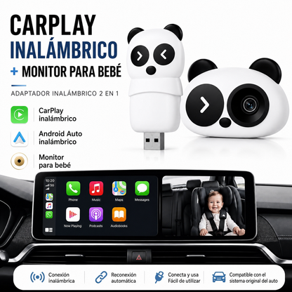 Cámara Auto Niños | CarPlay Android Auto